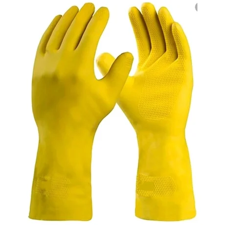 Luva Latex Danny Verniz Silver Grip Amarela DA-360 CA 40730