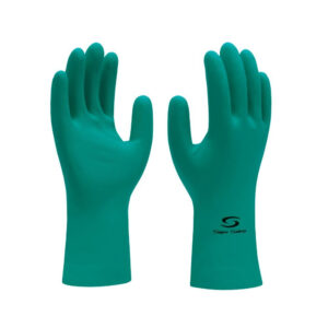 Luva Nitrilica Super Safety Verde Forrada Nitrogreen CA 33334